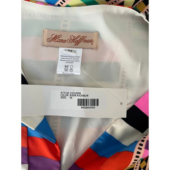 MARA HOFFMAN | Riser Rainbow Tunic Dress Lined *NWT* | Women's Size Medium - Picture 6 of 6